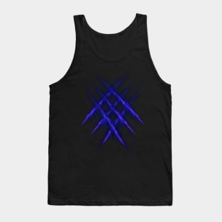 Claws scratches purple neon Tank Top